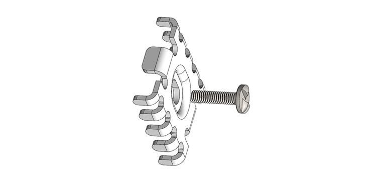 Fixador Metálico Belgo Securifor®- Antifurto - Imagem 2