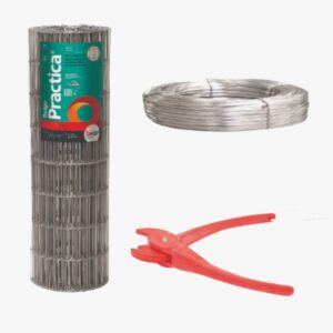 Tela Belgo Practica Fio 2,30mm - 5 x 15cm 1,02 x 25m / com kit de instalação