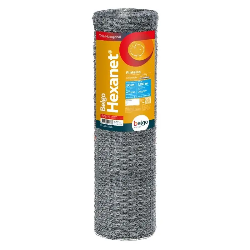 Tela Pinteiro Belgo Hexanet® - 1 X 22 1,00 X 50m - Imagem 2