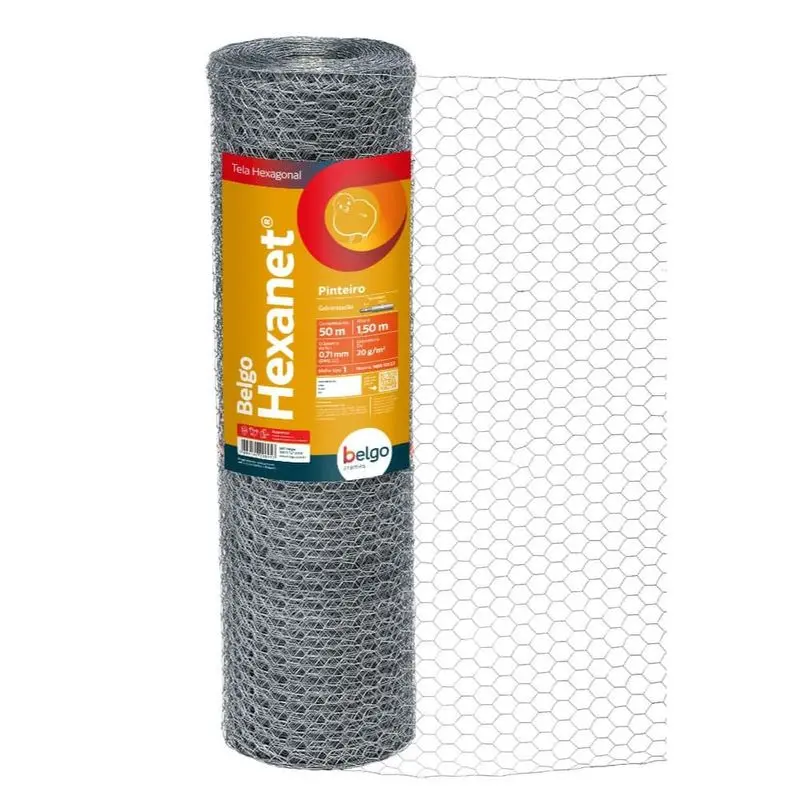 Tela Pinteiro Belgo Hexanet® - 1 X 22 1,50 X 50m - Imagem 3