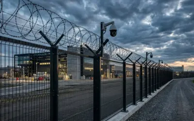 Segurança Perimetral Industrial: Combinando Gradil de Alta Segurança e Concertina