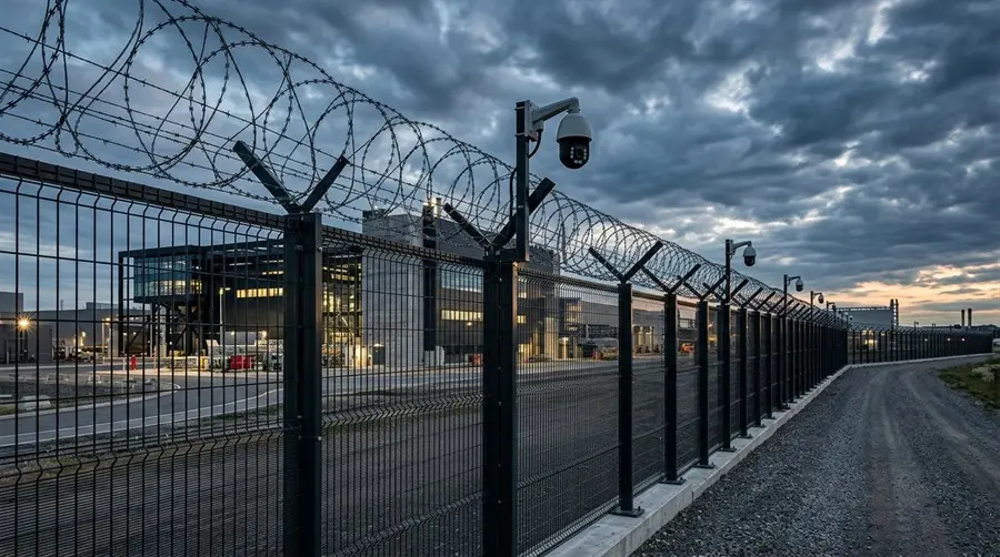 Segurança Perimetral Industrial: Combinando Gradil de Alta Segurança e Concertina